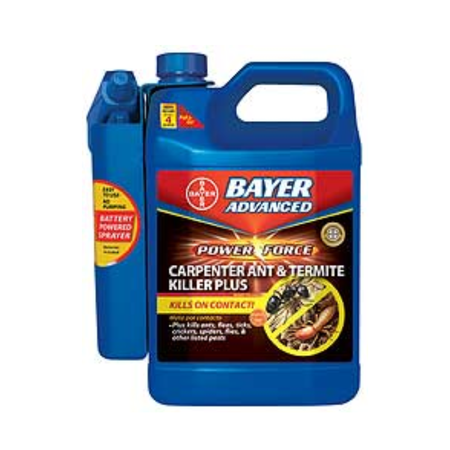 Bayer Advanced Power Force Carpenter Ant & Termite Killer Plus container on a white background