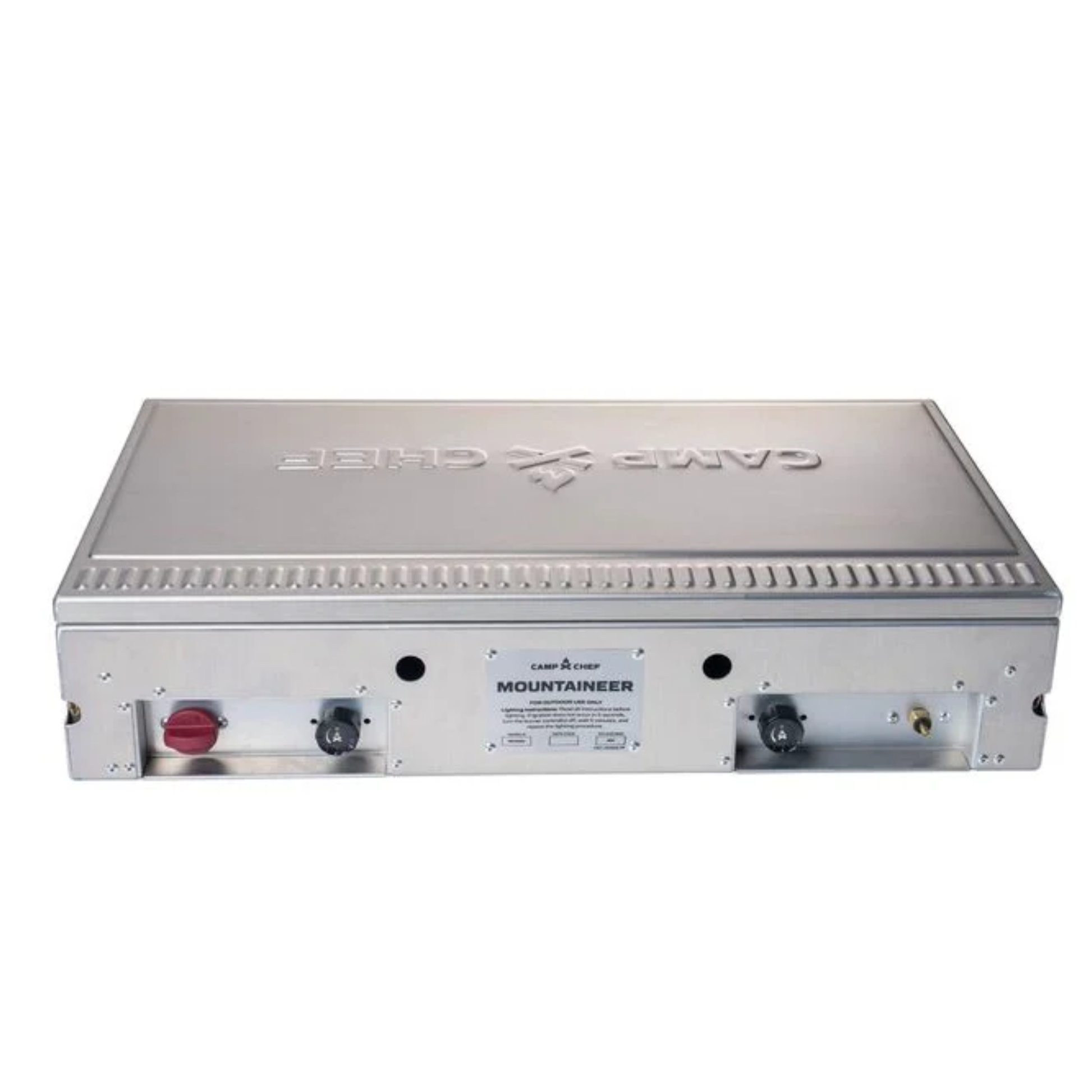 closed Camp Chef Mountaineer Stove on white background