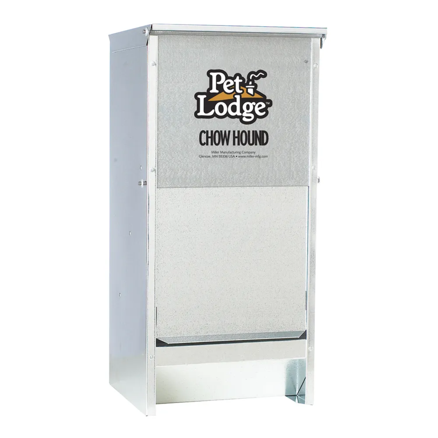 Pet Lodge Chow Hound pet food storage container on a white background