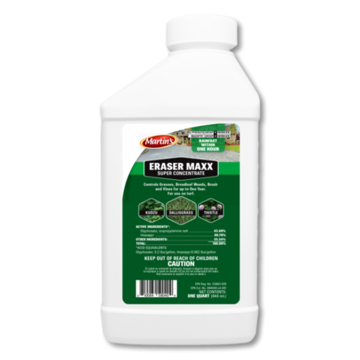 Bottle of Martin Eraser Maxx on a white background