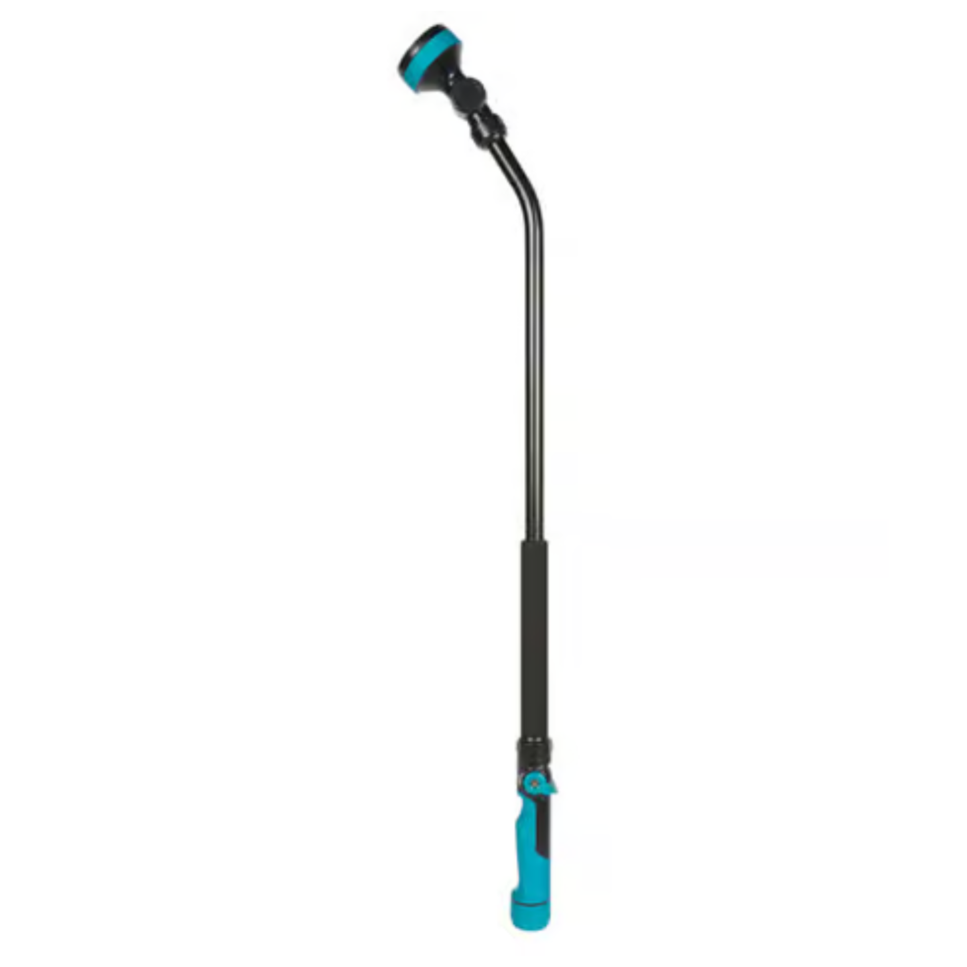 Extendable garden hose nozzle on a white background