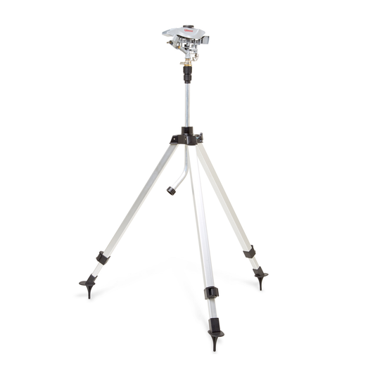 Tripod with adjustable head on a white background