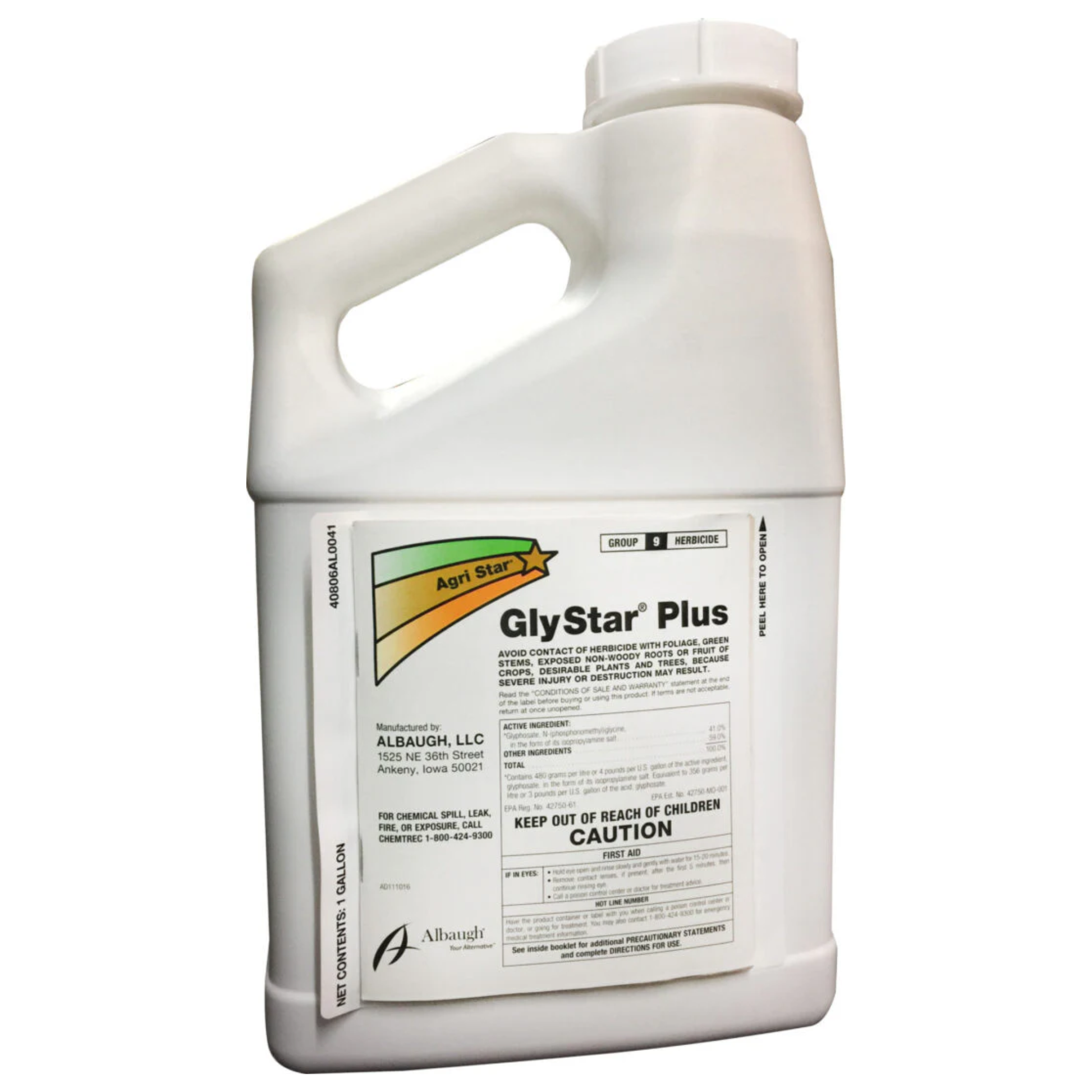 White container labeled 'GlyStar Plus' with a label on a white background