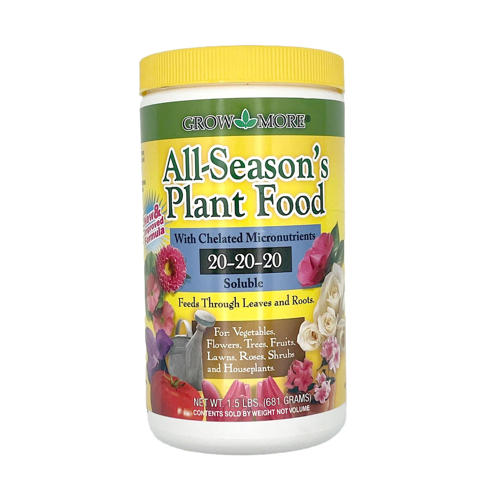 Grow More All-Season's Plant Food container on a white background