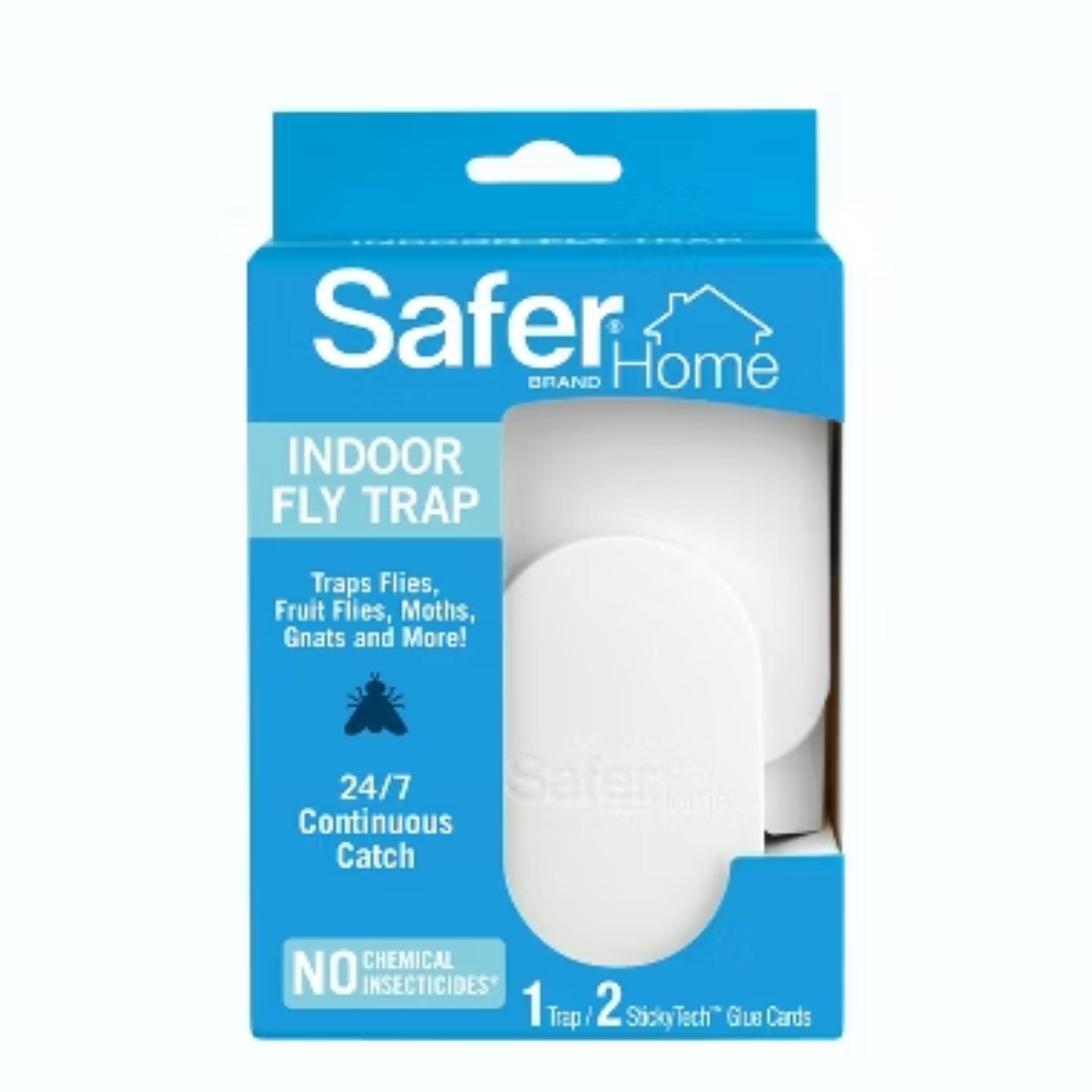 Safer Home indoor fly trap packaging on a white background