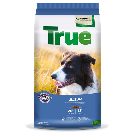True active dog food front of bag