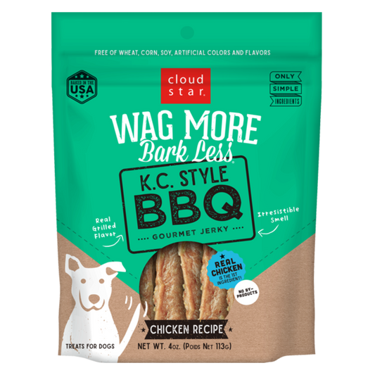A bag of Cloud Star Wag More Bark Less K.C.